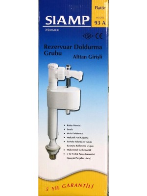 Tema Sıamp Flatör 93A 3/8 Alttan Bağlantı