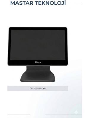 Tiwox TP-9500+ 15.6" + 13.3" Çift Ekranlı Endüstriyel Pos Pc (Intel I7 / 8gb Ram / 128GB Ssd)