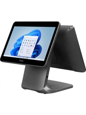 Tiwox TP-9000D 15.6" + 13.3" Çift Ekranlı Endüstriyel Pos Pc (Intel I5 / 8gb Ram / 128GB Ssd)
