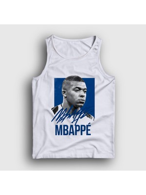 Presmono Unisex Beyaz Signature Kylian Mbappe Futbol Atlet