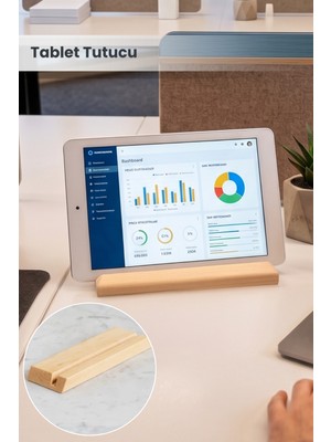 Orvila Kaydırmaz Taban Ahşap Tablet Tutucu Stand