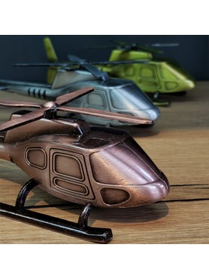 Veraura Lifestyle Dekoratif Metal Helikopter