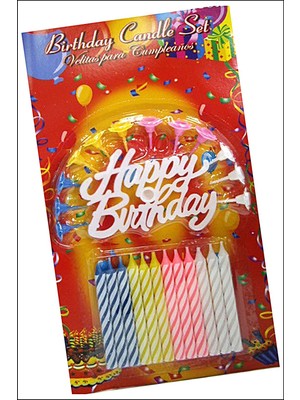 Veraura Lifestyle Rengarenk Happy Birthday Doğum Günü Mumları