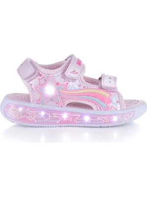 Marco Kids Kız Çocuk Işıklı Sandalet Pembe 26Y210