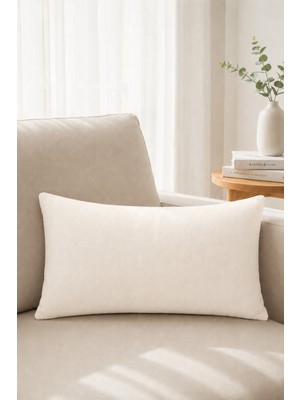 Rolivs Kadife Dekoratif Kırlent 30 x 50 cm - Çöl Kumu