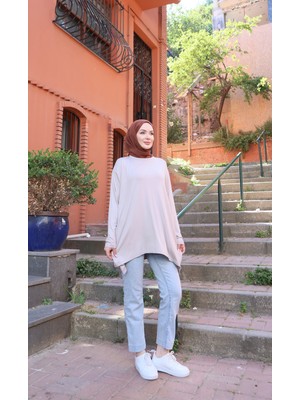 Nisum Moda Yanları Yırtmaçlı Salaş Tunik