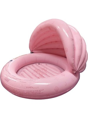 Swim Essentials Pink Shell Tastic Çocuk Gölgelikli Şişme Oyun ve Yüzme Havuzu 100CM