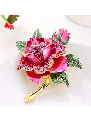 Lwp Shop Pink Rose Desing Broş