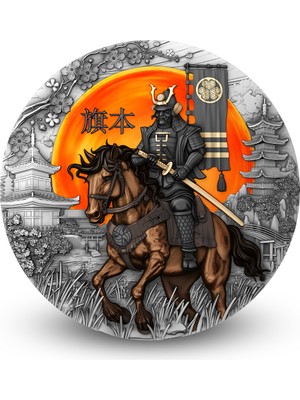 T&S Agakulche Siyah Samuray Gümüş Sikke Coin
