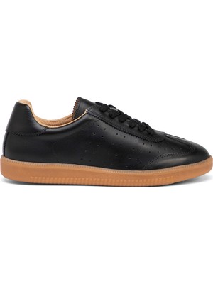 Tergan Siyah Hakiki Deri Kadın Sneaker - K26I1AY68665-A23
