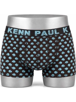 Kenn Paul Erkek Desenli 3'lü Cotton Baxer