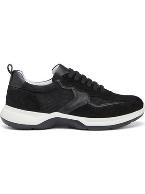 Tergan Siyah Hakiki Süet Deri Erkek Sneaker - E26I1AY57695-A01
