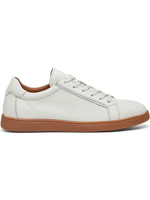 Tergan Beyaz Hakiki Deri Erkek Sneaker - E26I1AY57621-A26