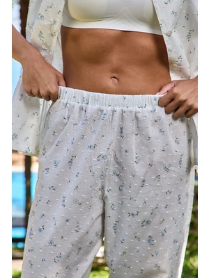 Lovely Things Sprıng Vual Pantolon Pijama Altı - Beyaz