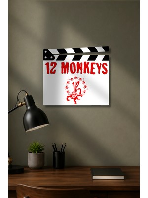 Gişe Arts Klaket Tablo / Duvar Dekoru - Twelve Monkeys (12 Maymun) Versiyon 2