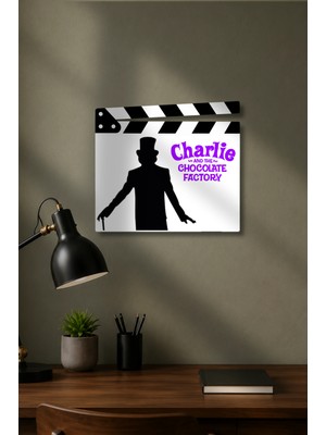 Gişe Arts Klaket Tablo / Duvar Dekoru - Charlie'nin Çikolata Fabrikası (Charlie And The Chocolate Factory) Versiyon 2