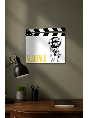 Gişe Arts Klaket Tablo / Duvar Dekoru - Scarface (Yaralı Yüz) Versiyon 5