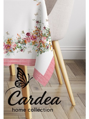 Cardea Home Collection Çiçekli Desen Özel Üretim Dijital Baskı Masa Örtüsü