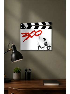 Gişe Arts Klaket Tablo / Duvar Dekoru - 300 (300 Spartalı) Versiyon 2
