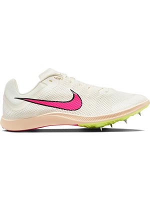 Nike Nıke Zoom Rıval Dıstance Unisex Atletizm Çivili Koşu Ayakkabısı DC8725-101 Beyaz