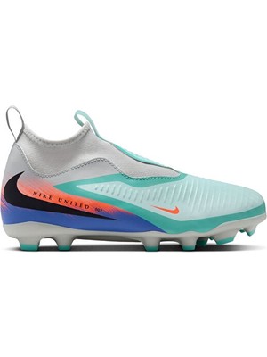 Nike Nıke Jr Phantom 6 Hıgh Acd Fgmg Nu2 Genç Çoklu Çim Zemin Kramponu IB1517-300 Yeşil