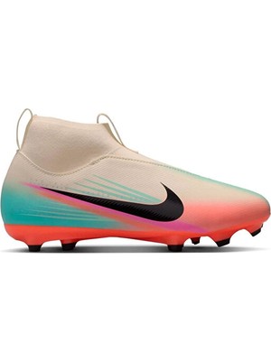 Nike Nıke Jr Zm Mercurıal Superfly 10 Acad Fgmg Sk Genç Çoklu Çim Zemin Kramponu IB4439-100 Beyaz