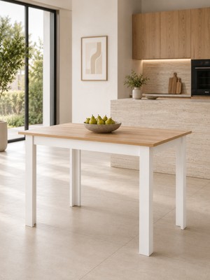 Ayz Yemek Masası Mutfak Masası 4 Kişilik Masa Çalışma Balkon Masası Namur