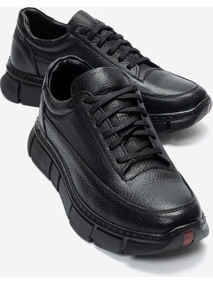 Maximoda Hakiki Deri, Kalın Tabanlı Iç Dış Gerçek Deri Erkek Sneaker Ayakkabı