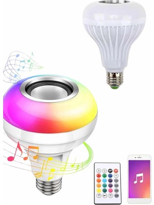 Eco Lounge Bluetooth Hoparlör Akıllı Rgb LED Işık Renk Değiştirme Ses Bombası Ampül Görünümlü