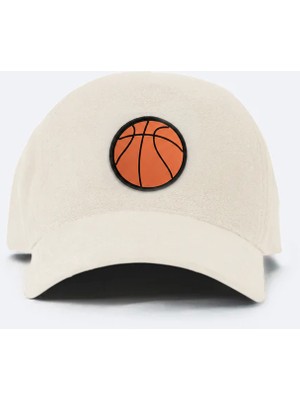 Jantifox Unisex, 100% Koton, Tasarlanabilir ve Ayarlanabilir Bej Şapka : Basketbol Patchli