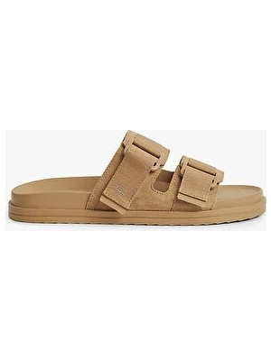 Tommy Hilfiger Th Erkek Mix Süet Tokalı Sandalet