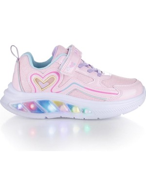 Marco Kids Kız Çocuk Işıklı Spor Ayakkabı Pembe 26Y314