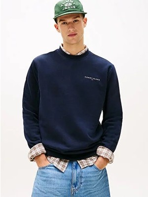 Tommy Hilfiger Erkek Regular Fit Linear Sweatshirt