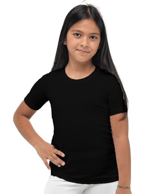 Malabadi Siyah Yarım Kollu Unisex Çocuk Termal Fanila Içlik 402