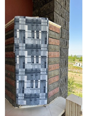 Sofline Çift Kişilik Çok Amaçlı Pike, Yazlık Pike, Desenli Pike, Yatak Örtüsü 195x220cm Turuncu
