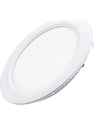 Ack 9W Beyaz Işık 6500K Slim LED Panel Yuvarlak Alüminyum AP01-00930
