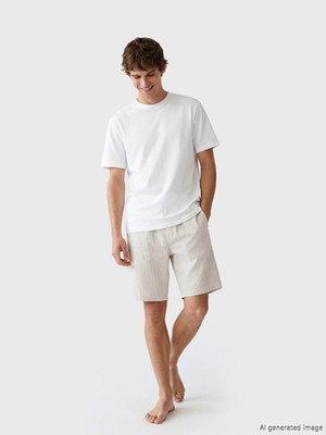 LC Waikiki Lc Waıkıkı Bej Standart Kalıp Erkek Pijama Alt Şort