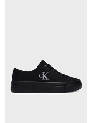 Calvin Klein Logolu Kanvas Sneaker Ayakkabı YW0YW017630GJ Bayan Ayakkabı YW0YW01763 0gj