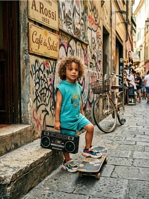 Baby Kuğu Unisex Bebek Çocuk Oversize Şortlu Takım