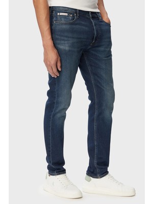 Calvin Klein Pamuklu Slim Fit Normal Bel Jeans LV04RG900G4G5 Erkek Kot Pantolon LV04RG900G 4g5