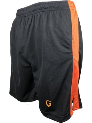 Top Glory Fitness Şort Spor Şortu Siyah Turuncu