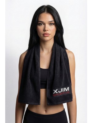 Xjim %100 Pamuk Spor Sporcu Havlusu Fitness Antrenman Gym Boks Için Ter Emici Havlu Yumuşak 30X100