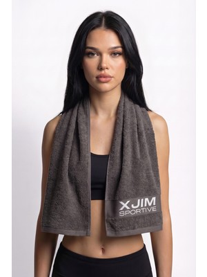 Xjim %100 Pamuk Spor Sporcu Havlusu Fitness Antrenman Gym Boks Için Ter Emici Havlu Yumuşak 30X100