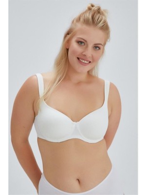 Eros ERSK100 Lily Ekru Toparlayıcı Kulaklı Boş Cup Tek Sütyen %80 Polyamid %20 Elastan Kumaş