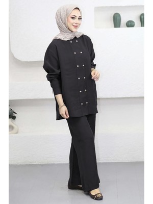 Suede Style 6294 - Şık Rahat Yumuşak Modal Kumaş Salaş Kadın Takım