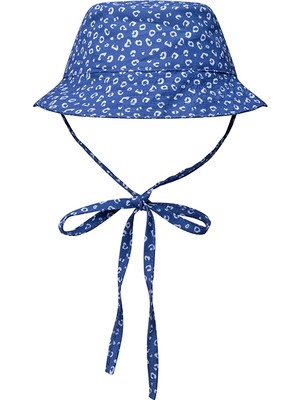 Swim Essentials Leopard Blue Uv Korumalı Bağcıklı Bebek Şapkası
