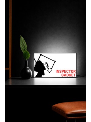 Gişe Arts Masa Lambası -  Inspector Gadget (Müfettiş Gadget) Adaptörlü Dekoratif & Hediyelik Lamba