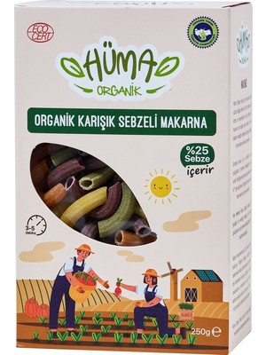 Montreal Hüma Organik Karışık Sebzeli Makarna 250 G ( 1 Adet )