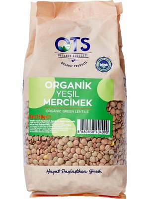 Montreal Ots Organik Yeşil Mercimek 750 G ( 1 Adet )