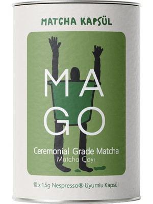 Montreal Mago Matcha Ceremonial Matcha 10'lu Kapsül ( 1 Adet )